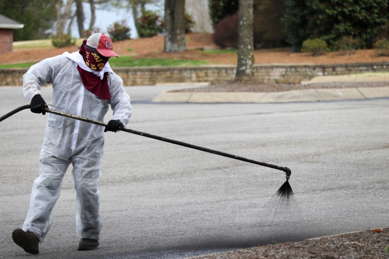 Sealcoating + Striping - Milliken Service