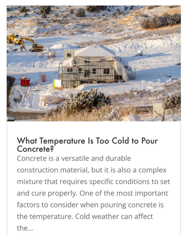 We have a new blog out that sheds some light on concrete projects and temperatures! This is a great read that’ll give some insight into what our process looks like while performing concrete during these winter months! 

Head to our bio and click the link to find the milliken blog tab or paste this link https://millikencorp.com/what-temperature-is-too-cold-to-pour-concrete/
-
-
-
-
#CONCRETE | #ASPHALT | #GRADING | #DRAINAGE | #MASONRY | #COATING
-
-
☎️ 615.238.5909
💻 www.millikenconcrete.com
-
-
-
-
-
-
-
-
-
-
-
#millikencorp #summerishere #tennesseelife #5amclub #buildingtennessee #millikenconcrete #buildingexcellence #curbappeal #millikenteam #tradesforsuccess #teamexcellence #millikenfamily #thrive37075 #shopsmall #shoplocal #mtjuliettn #nashvilletn #antiochtn #sumnercountytn #davidsoncountytn #wilsoncountytn #rutherfordcountytn #williamsoncountytn #themillikencorporation