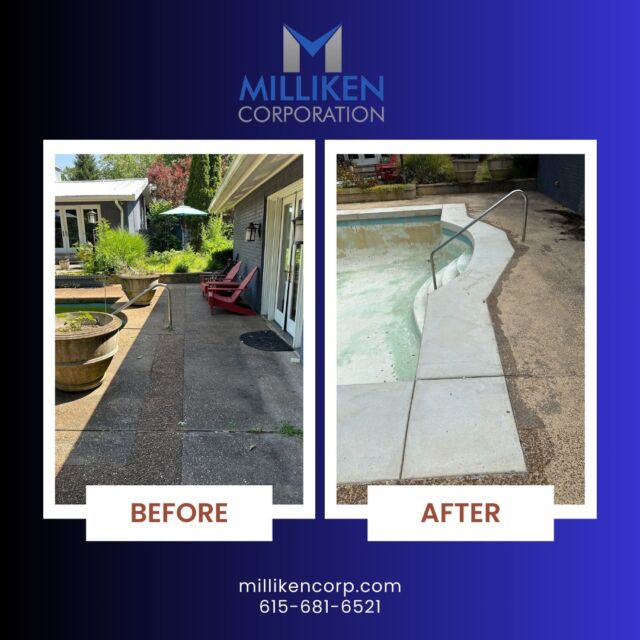 With the Fall season here, what better way to close out the Summer than with spectacular pool deck upgrades! The Trott Residence decided to add concrete coping to their aggregate deck and it turned out beautiful! 

If you are looking to make fantastic upgrades to your Fall outdoor living space give us a call!
-
-
-
-
#CONCRETE #ASPHALT #GRADING
#DRAINAGE #MASONRY #COATING
-
-
☎️ 615.238.5909
💻 www.millikencorp.com