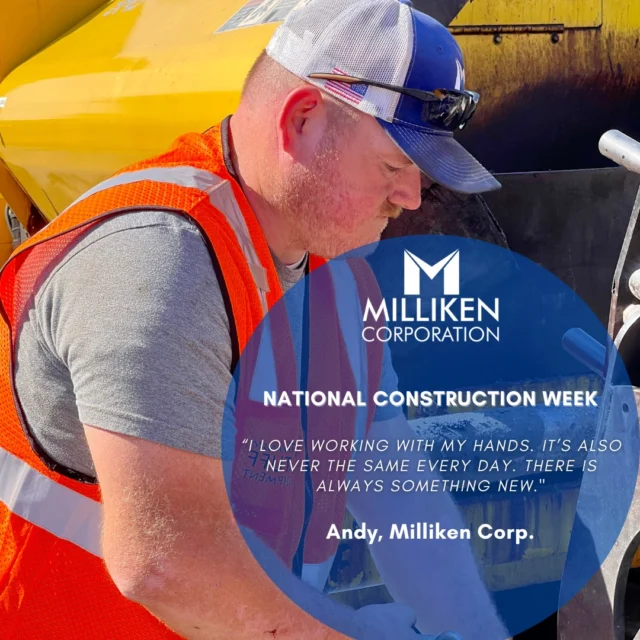 Day #2 of National Construction Week. Thank you, Andy, for all you do!

Looking for a new career path? Call Reagan at (615) 238-5909! 

#NationalConstructionWeek #themillikencorporation #andy
