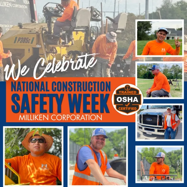 Safety isn’t just a priority. It’s our standard.
Our team is OSHA certified and we’re working toward making that true for every single crew member.
Because doing the job right starts with doing it safely. ✔️
#ConstructionSafetyWeek #themillikencorporation #OSHA