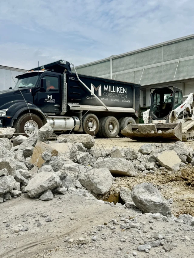 Breaking ground and building the future. 
From concrete to grading and everything in between, We get the job done right. #MillikenCorporation #grading #concrete