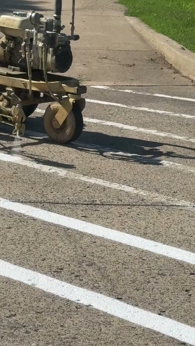 There's just something satisfying about fresh striping. 

Watching this crosswalk come to life is the finishing touch that brings the whole project together. Clean lines, crisp edges, and a safer space for everyone.
#themillikencorporation #striping #satisfying